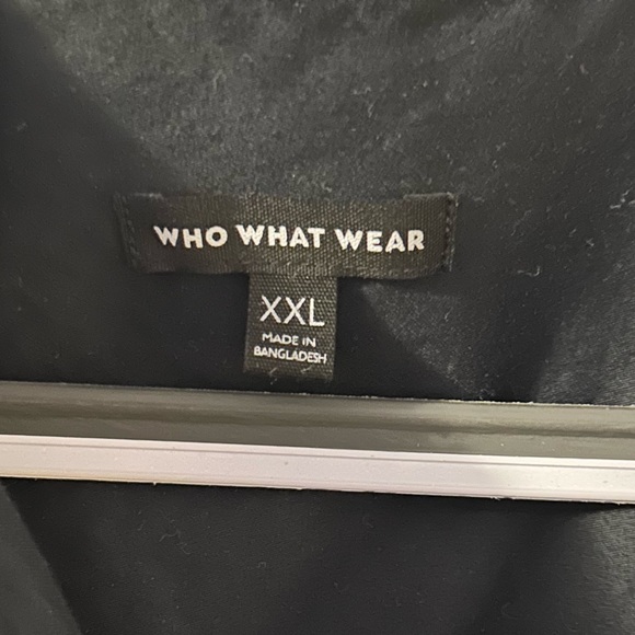 Who What Wear Black Button Up XXL - Picture 4 of 5